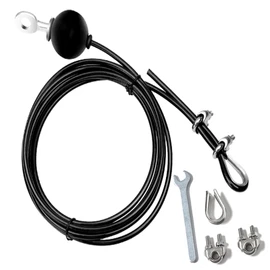 S.fields.inc Wire Rope Cable Machine Attachment Gym Training Equipment Muscle Training (2 Meters)