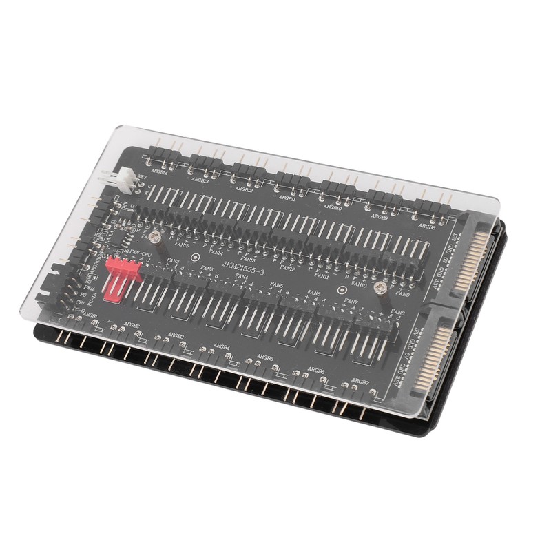 2 in 1 16 Way ARGB PWM Fan Hub SATA