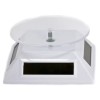 Painful Pleasures Solar Powered White Small Spinning Display Turntable