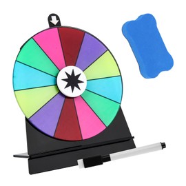 LgowithU Wheel of Fortune for Spinning, 15 cm Wheel of Fortune to Design Yourself, Lucky Wheel Lucky Wheel, Rotating Price Wheel, 12 Slots, for Lottery Games, Word Games, Fairs, Carnival Party, Home
