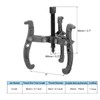 uxcell 3 Inch 3-Jaw Gear Puller, Extractor Removal Tool with