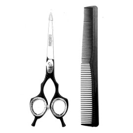 Professional Hair Scissors Elite Cuts 6.0 Inch Japanese J2 Black-Stainless Steel