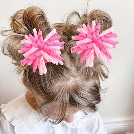 30 unidades/15 pares de lazos para el pelo de 7,6 cm para niñas, cinta de grogrén rizada, con pinzas de cocodrilo, pasador de pelo para niños, niñas, adolescentes y niños pequeños