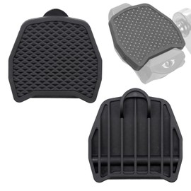 PP Pedal Plate Adapter Road Bike Pedal Attachment Adapter Compatible with Shimano SPD-SL Clipless Pedals, PP Adapter Changes Click Pedals to Flats No Shoe Plates Required for Grip and Comfort (Black)