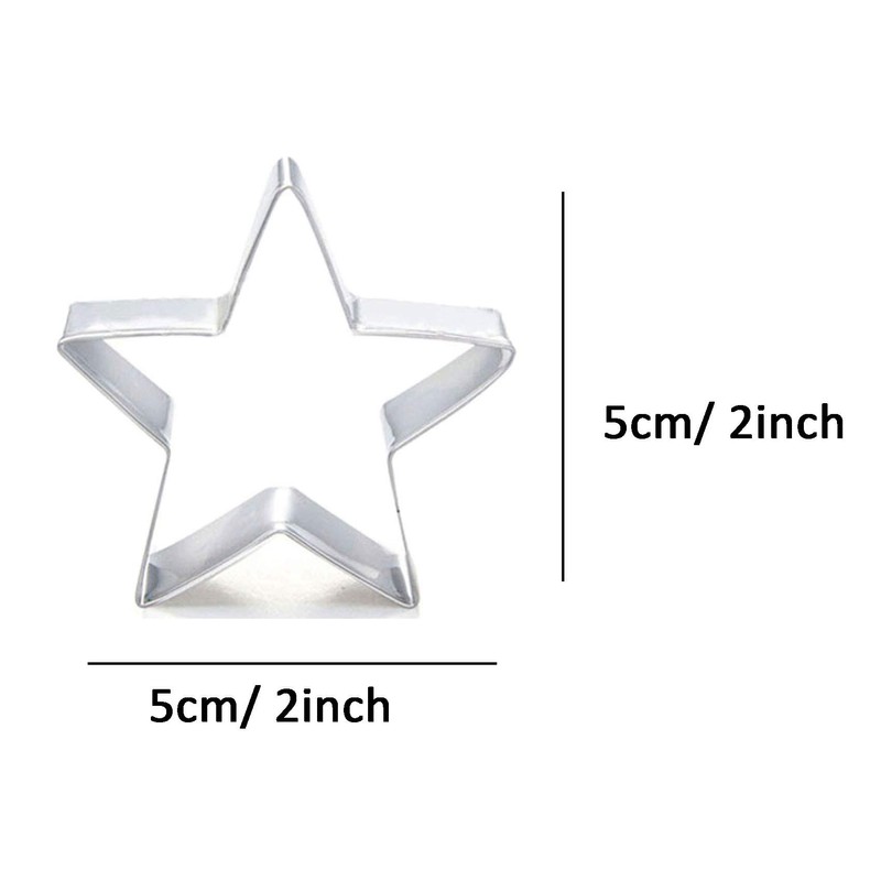 ZDYWY Pentagram Five-pointed Star Shaped Cookie Cutter for Christmas