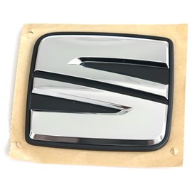 Seat 1SL853630AIDJ Sign Brand Logo Tailgate Logo Emblem, Silver/Black
