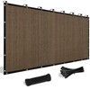 Shade&Beyond Customized Size 9' X 19' Shade Cloth with Grommets,