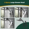 Hibbent All Metal 10'' Rainfall Shower Head Combo,High Pressure Handheld