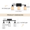 TODOLUZ 3-Lights Track Lighting Kit, Black Directional Ceiling Light Fixtures