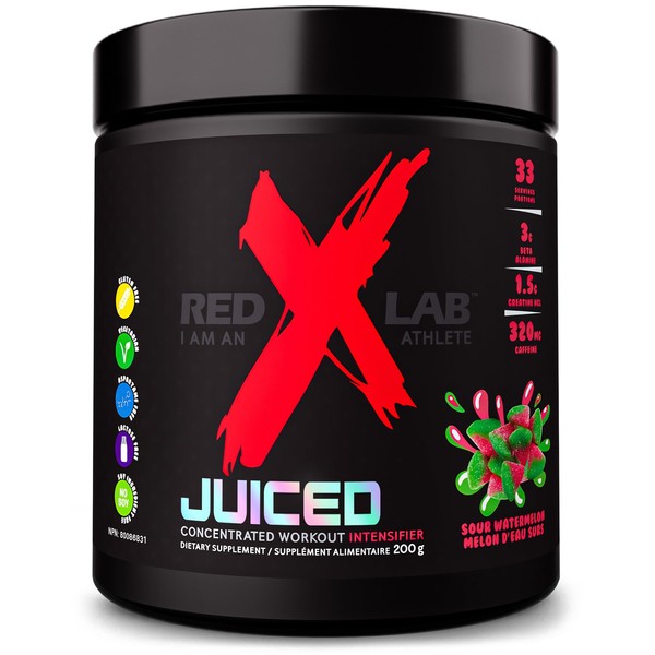 Red X Lab Juiced, Pre-Workout Powder, Pumps & Strength, Hyper