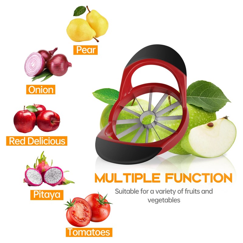 Supercenter Apple Cutter, Apple Corer and Slicer - Stainless Steel
