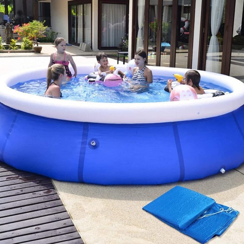 Round Swimming Pool Cover,10ft Solar Pool Cover for Easy Set