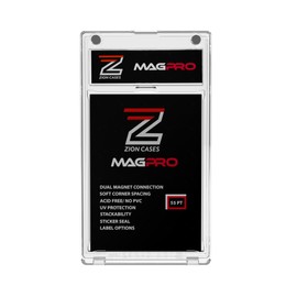 Zion Cases MagPro 55PT Magnetic Card Holder; Duel Magnet Card Case for Secure Holding Strength to Guard Against Unintentional Openings; Includes 1 Magnetic Trading Card Case; (1 Pack)