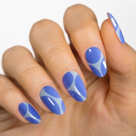 MOYOU LONDON Semi Cured Gel Nail Strips - 20 Pcs. Nail Wraps for Salon-Quality Manicure - Works with Any UV Nail Lamp - Easy to Apply, Trim, & Remove Gel Nail Stickers