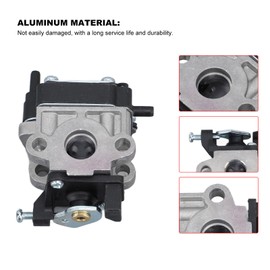 TOPINCN Leaf Blower Carburetor Kit, Aluminum Air Filter Sponge Primer Bulb Assembly Kit for Hitachi RB24EA RB24EA(S) RB24EAP 23.9Cc 6698373 Leaf Blower