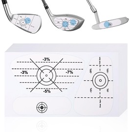 300pcs Golf Impact Tape, Golf Clubs Labels Self-Teaching Sweet Spot and Consistency Analysis Golf Club Training Face Stickers for Practice Swing Training Aid Woods Irons Putters