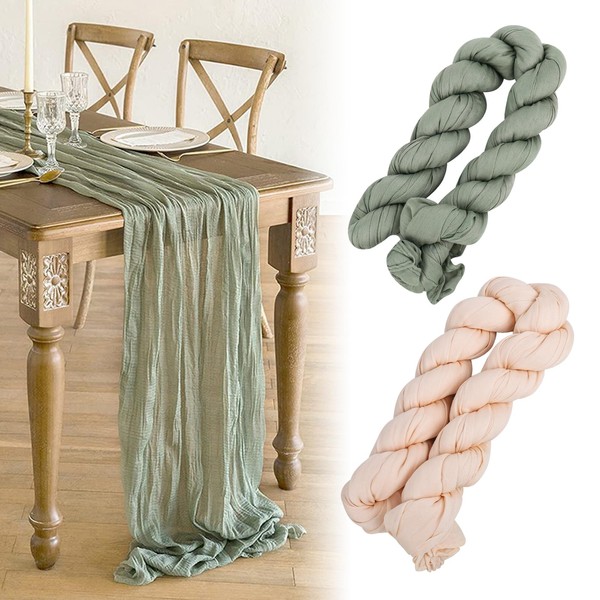 DMJJSD Table Runner 90 x 300 cm Set of 2