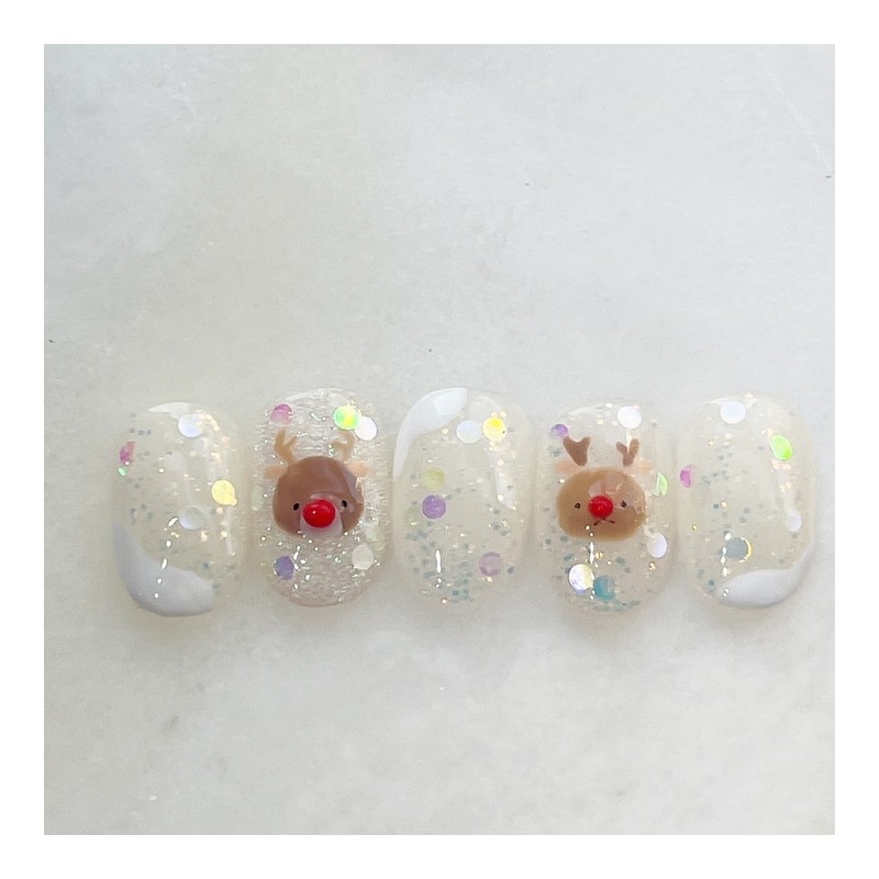 Pure J[x-mas collection 2] Baby Rudolph - Short Almond /