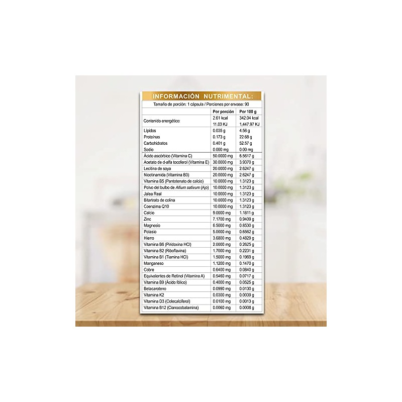 Suplemento Alimenticio Azvite Caja Cápsulas Multivitamínico Nutricional Multivitaminas Adultos Vitaminas