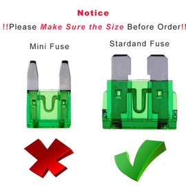 (20 pcs) 2 Amp Standard Blade Fuse, 2A Automotive Fuse for Car Truck