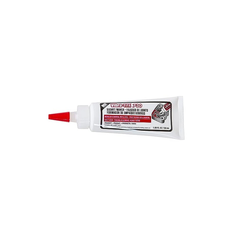 Vibra-TITE 730 Red Solvent Resistant Flexible Gasket Maker, 50ml Tube