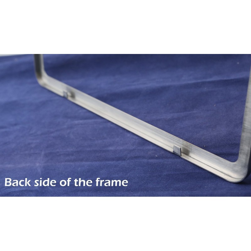 Premium Slim Style Stainless Steel License Plate Frame (2 Holes,
