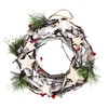 YCHTEWY-10 inch Flower Wreath - Christmas Atmosphere Decoration for Front