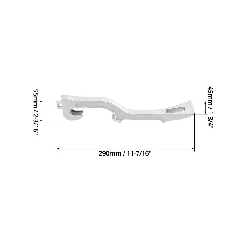 QWORK Fire Hose Spanner Wrench, Universal Aluminum, Fire Equipment, 11-7/8"