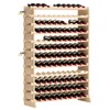 SogesHome Wine Rack Wood Storage Rack Stand, 120 Bottles Holder,