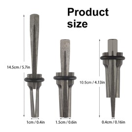 Biugaaufai 20 Pack 5/8 Inch Wedge and Feather Shims, Heavy Duty Stone Rock Splitter, Plug Wedge Feather Shims for Rocks, Concrete, Ideal for Outdoor Collection and Construction