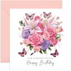 Old English Co. Traditional Birthday Card for Her - Pink