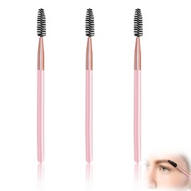 Eyelash Brush, Pack of 3 Eyelash Separator, Eyelash Comb Eyebrow Brush, Eyebrow Brush with Fixed Angle, Mini Eyelash Brush, for Combing and Extending Eyelashes