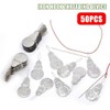 50Pcs Silver Needle Threaders Stitch Tools Wire Leader Sewing Stitch