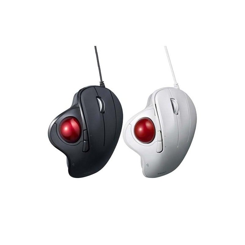 Nakabayashi MUS-TUIF181W Digio 2 Trackball Mouse Angle-Adjustable Wired 5 Buttons