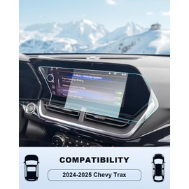 BIXUAN 2024 2025 2026 Chevy Trailblazer Screen Protector For Trailblazer (LT/LS/Activ/RS) 11Inch+8Inch Touchscreen, 2026 Trailblazer Accessories 9H Tempered Glass Infortainment Anti-Fingerprints