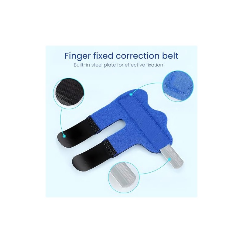 3 Pcs Finger Splints, Adjustable Trigger Finger Splint Breathable Finger