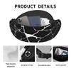 Marble Print Black White Fanny Pack Belt Bag for Women