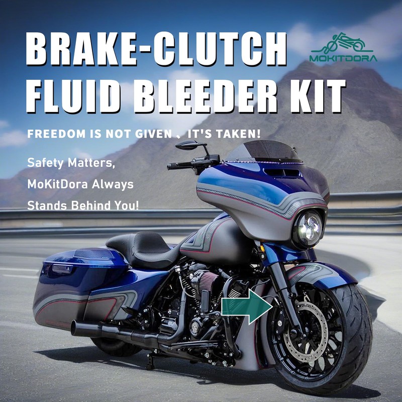 MoKitDora Brake-Clutch Fluid Bleeder Kit Hydraulic Disc Brake Bleed Tool