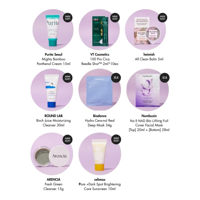 K- Glow Beauty Bag - Kit 8 Piezas Mini Skincare