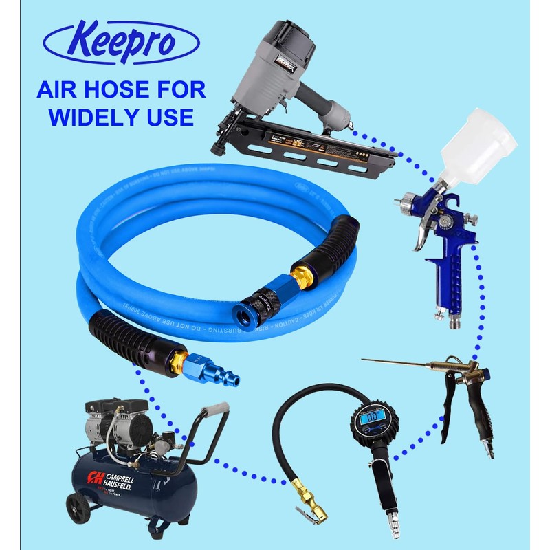 Keepro Rubber Lead in Air Hose, Durable Air Compressor Hose