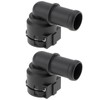 ECSiNG 2 x Coolant Flange 1K0122291H Coolant Hose Connector Compatible