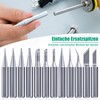 WUISOLQP 900M Soldering Tips, Pack of 12 Soldering Iron Tips,