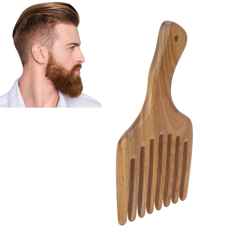 Wooden Comb Sandalwood Prevent Static Scalp Massage Coarse Teeth Hair