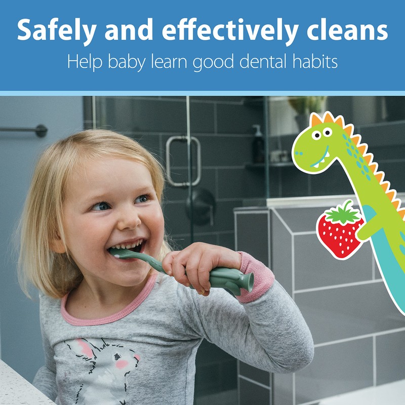 Dr. Brown’s Fluoride-Free Baby Toothpaste, Infant & Toddler Oral Care,