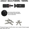 JUTOSU Solar Panel Cable Connector MC4 Connector Male / Female