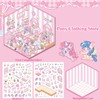 DIY 3D Sticker Scene, 6 Sets of Cute Miniature Isometric