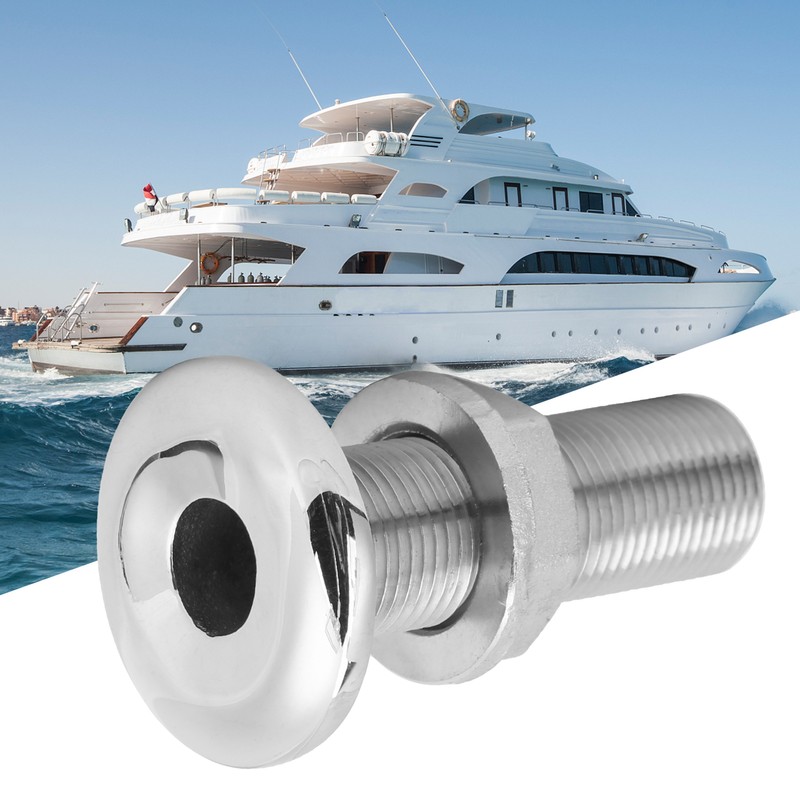 Thru Hull Fitting Connector Stainless Steel MJS022 Outlet Joint for