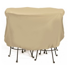 Two Dogs Designs 2D-PF74005 Bistro Set Cover With Level 4 UV Protection, 74-Inch x 44-Inch, Large, Khaki