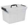 Aninhao 12 Quart & 6 Quart Clear Plastic Storage Bins,
