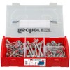fischer FixTainer DuoLine - Assortment of Plugs and Screws (181